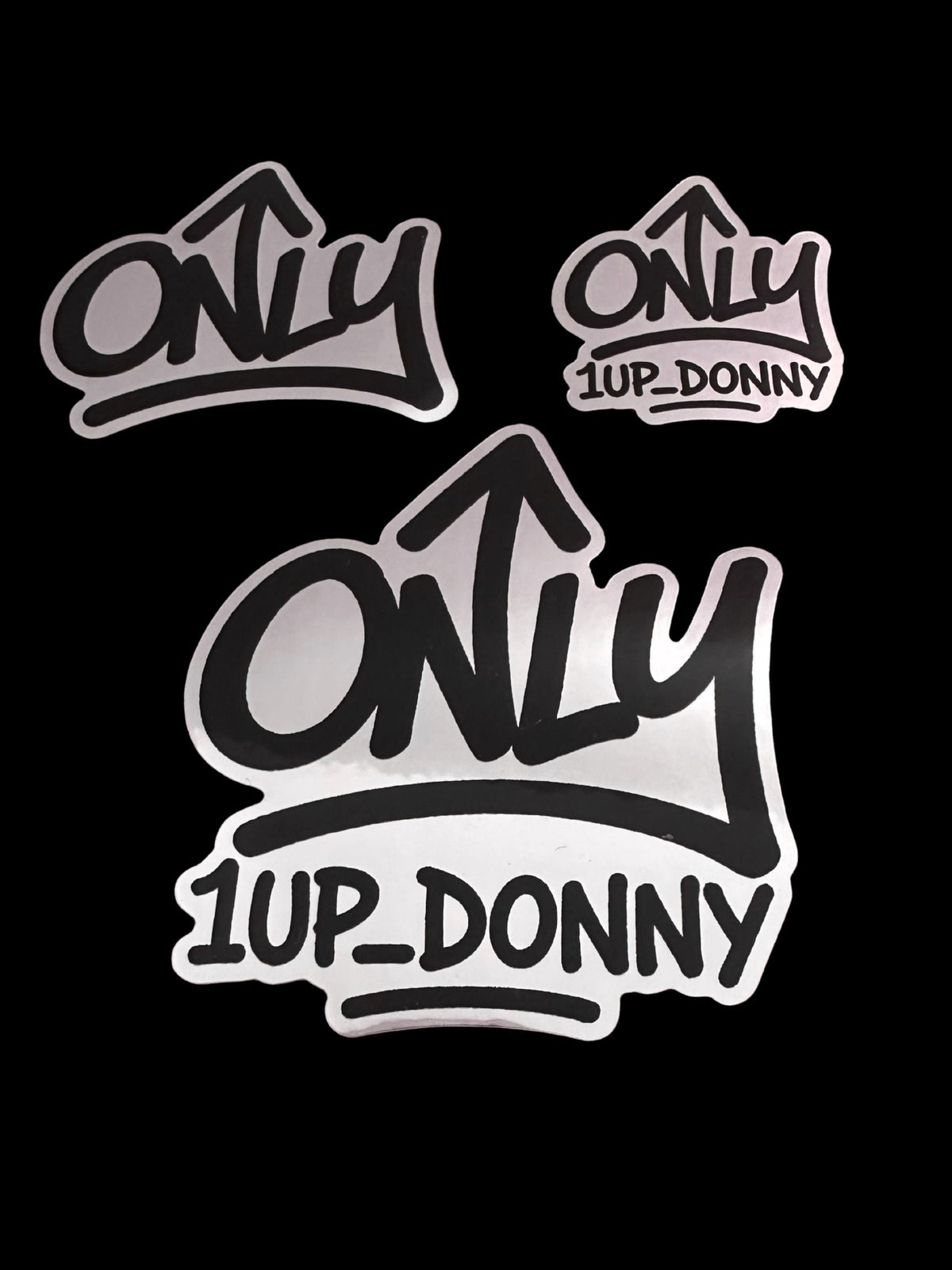 Only Up Sticker Pack with all 3 designs